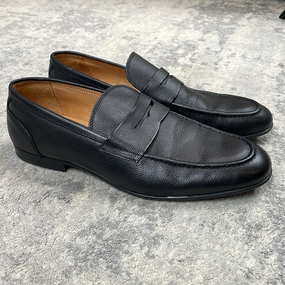Vittorio Russo Millar Leather Penny Loafers Black Classic Business Sz 10.5 main image 7